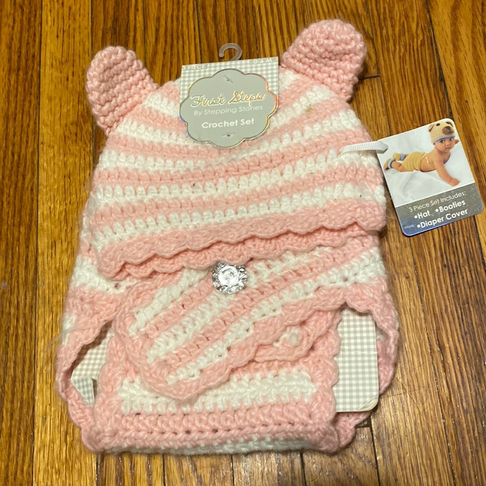 🆕 FIRST STEPS. Crochet set for babies.
